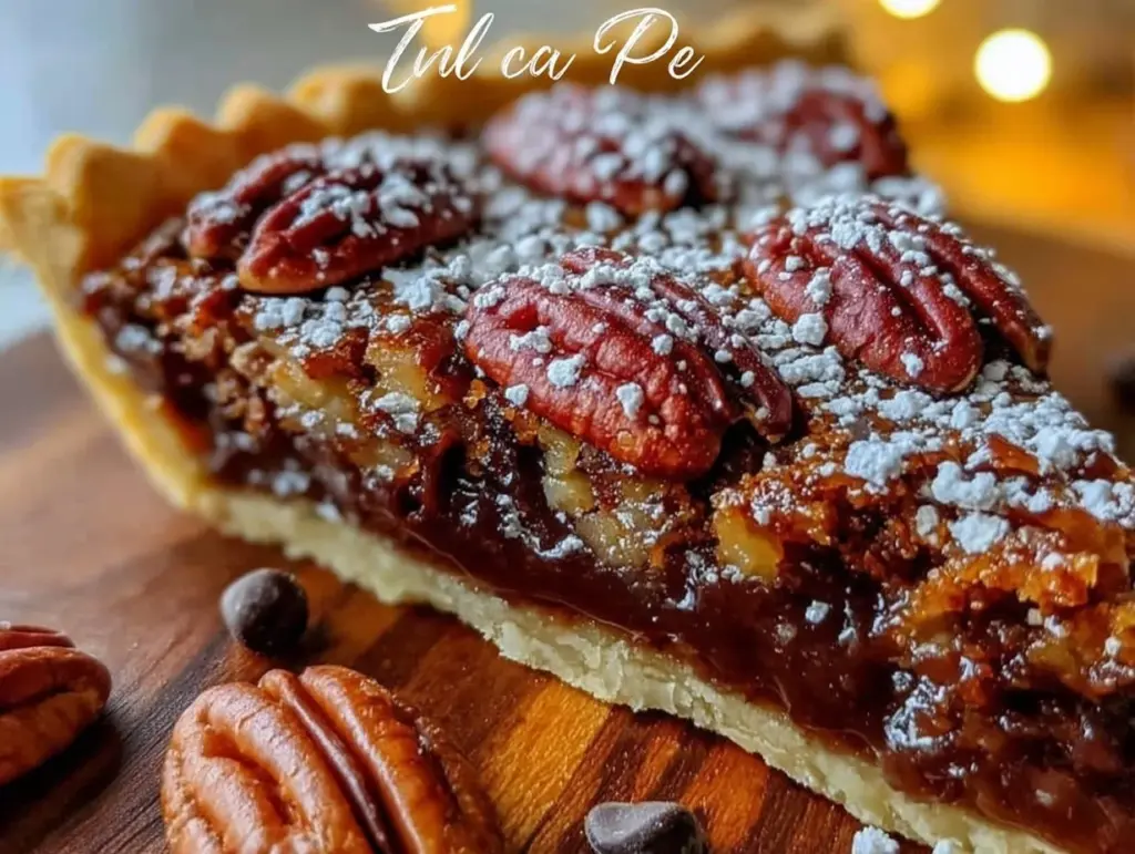 chocolate pecan pie recipe - featured image