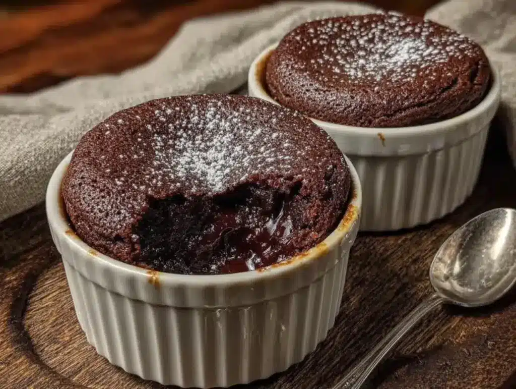 chocolate soufflé for two - featured image