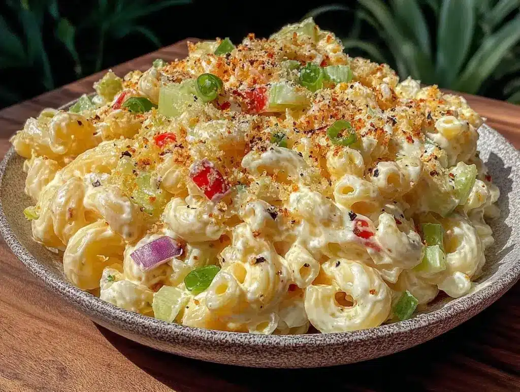 classic macaroni salad recipe - featured image