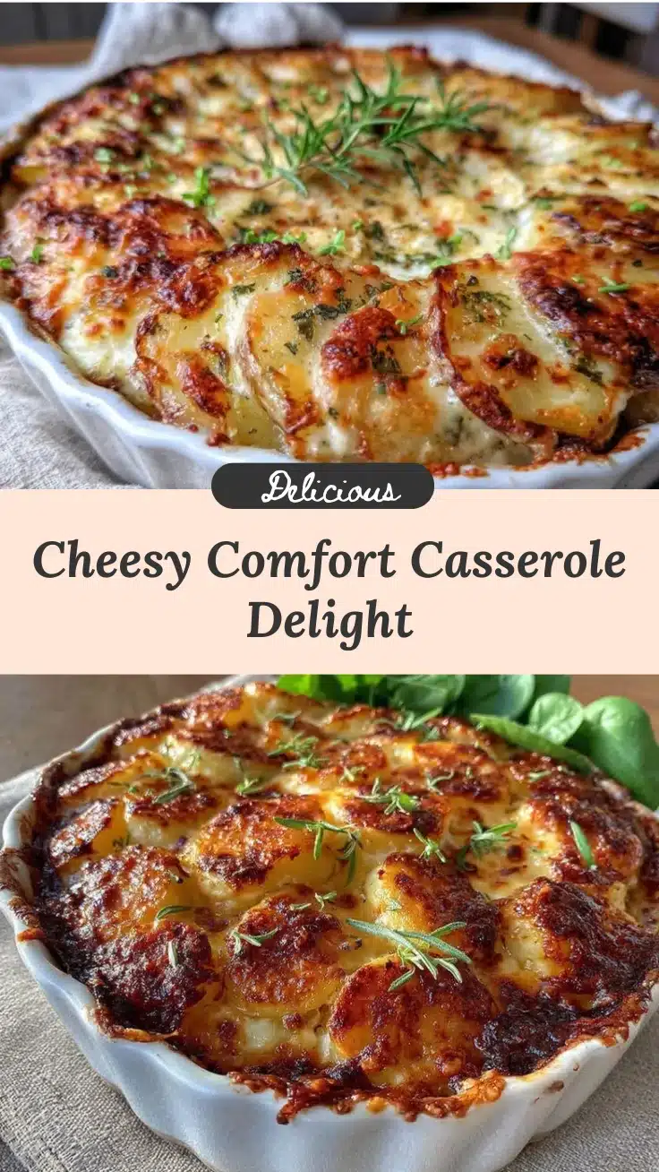 cozy cheesy comfort casserole recipe
