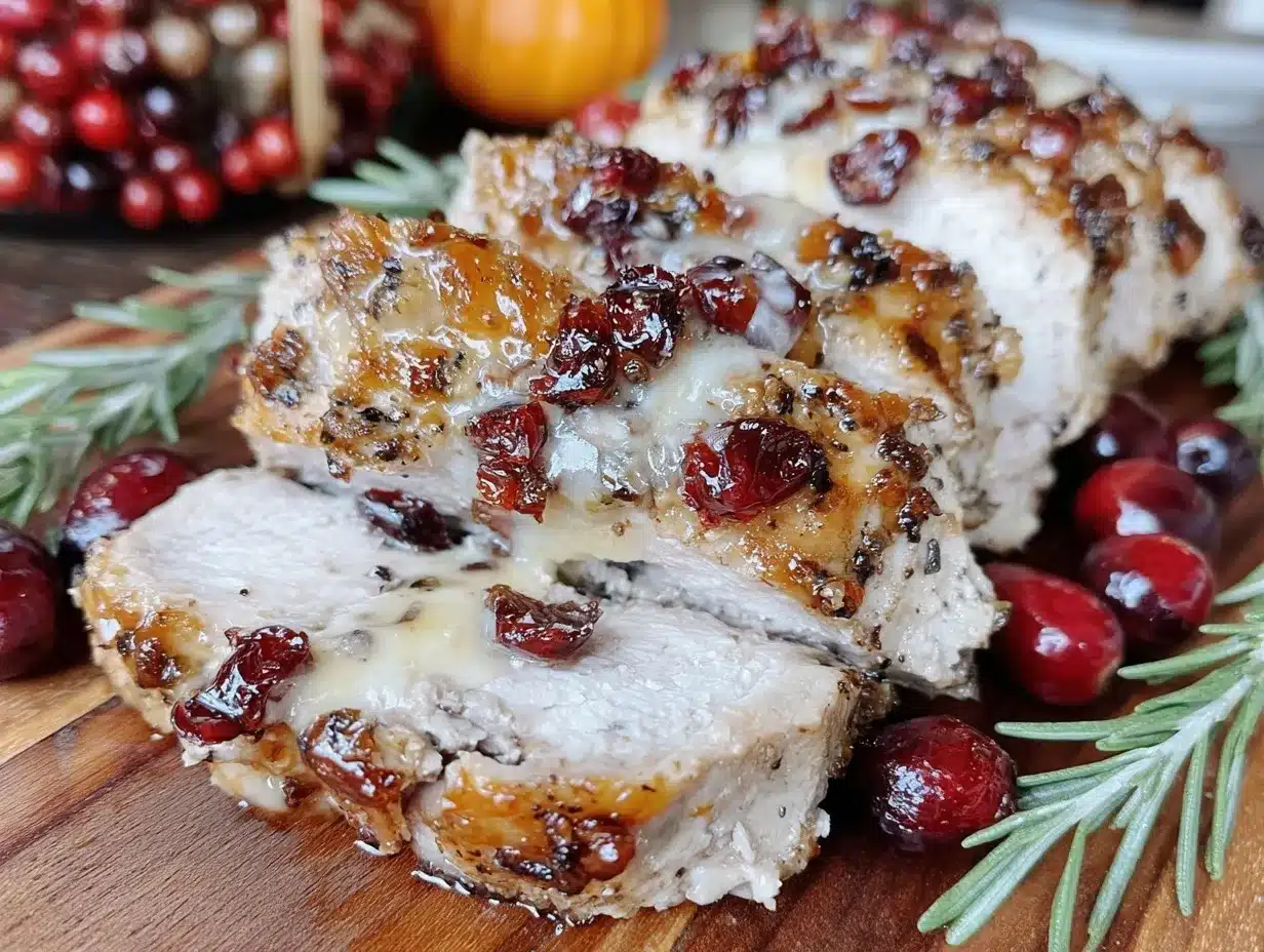 cranberry stuffed pork tenderloin preparation steps