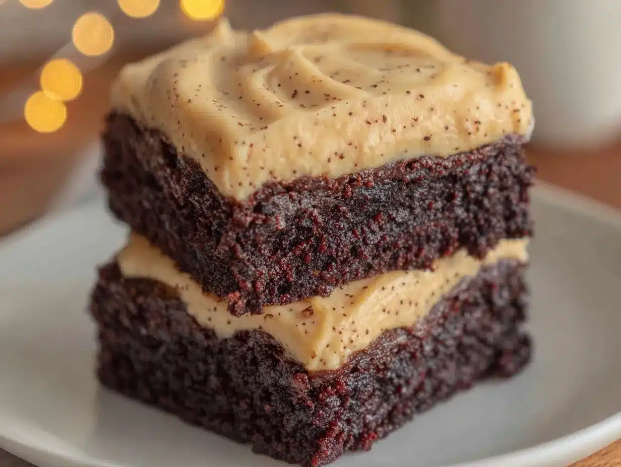 creamy coffee brownies preparation steps