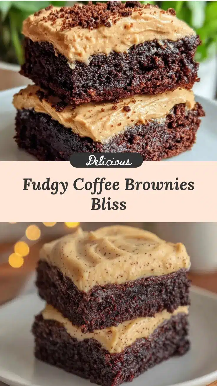 creamy coffee brownies recipe