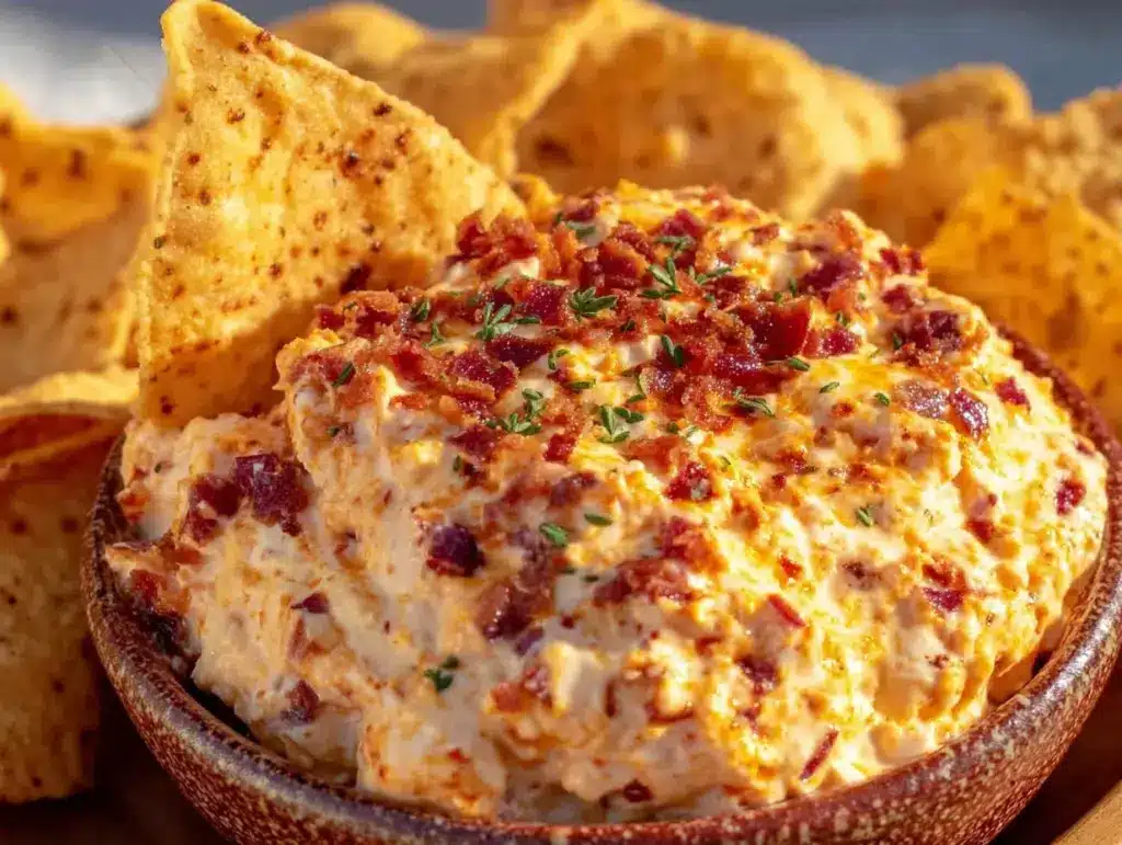 creamy cream cheese taco dip - featured image