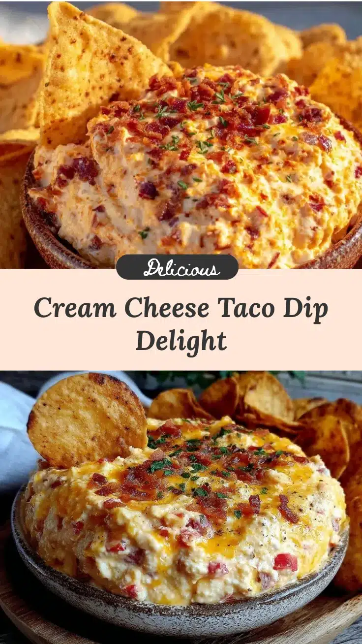 creamy cream cheese taco dip recipe