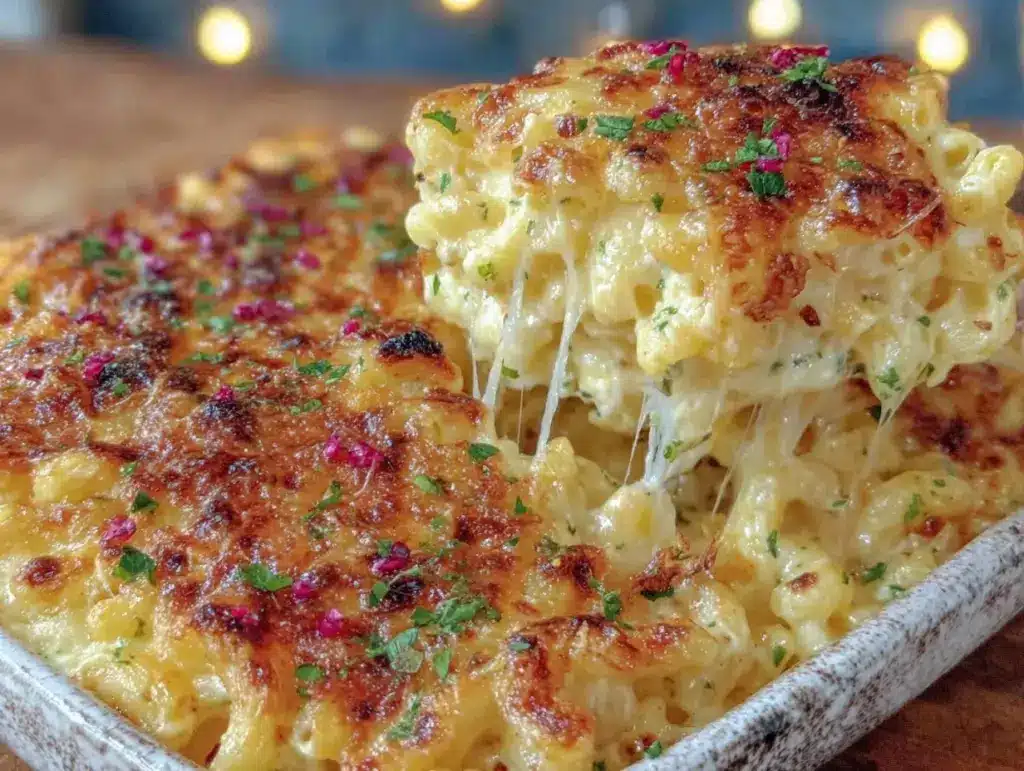 creamy french onion soup mac & cheese - featured image