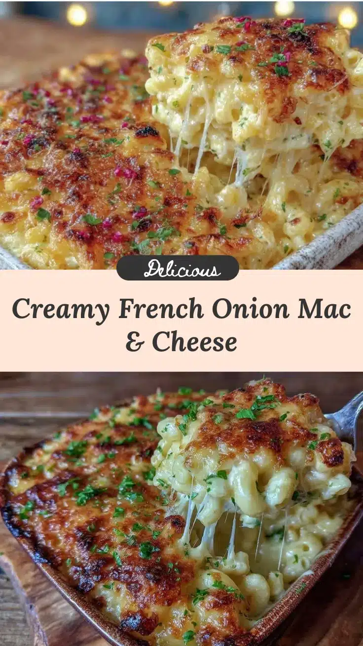 creamy french onion soup mac & cheese recipe