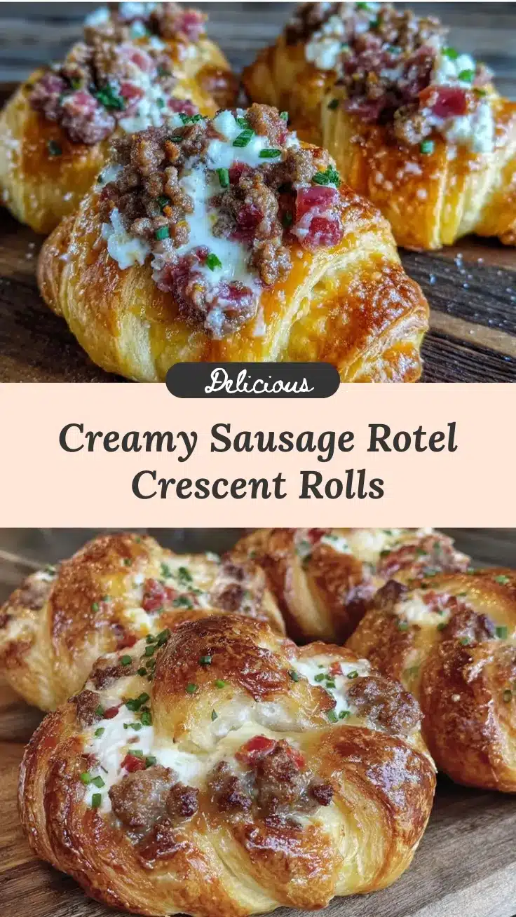 creamy sausage rotel crescent rolls recipe