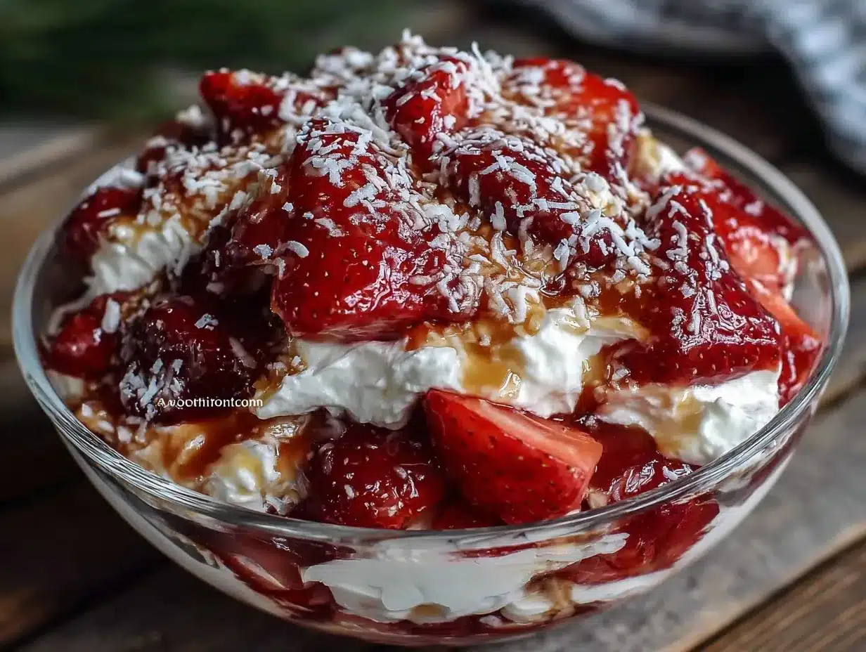 creamy strawberry crackle salad preparation steps