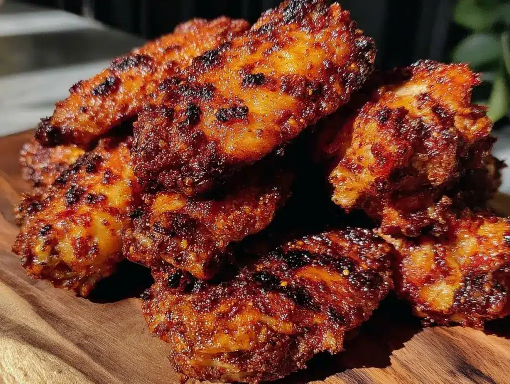 crispy air fryer chicken wings - featured image