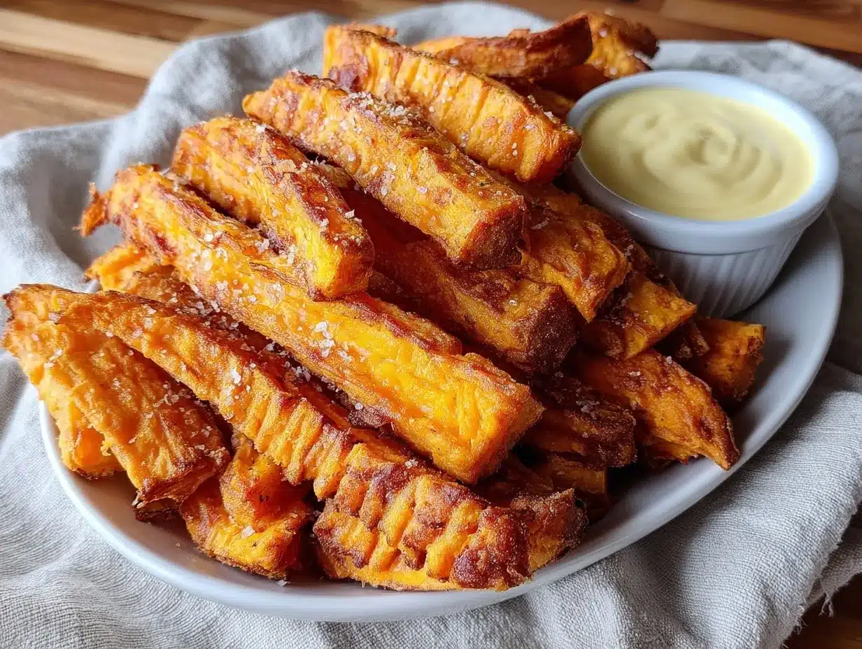crispy air fryer sweet potato fries preparation steps