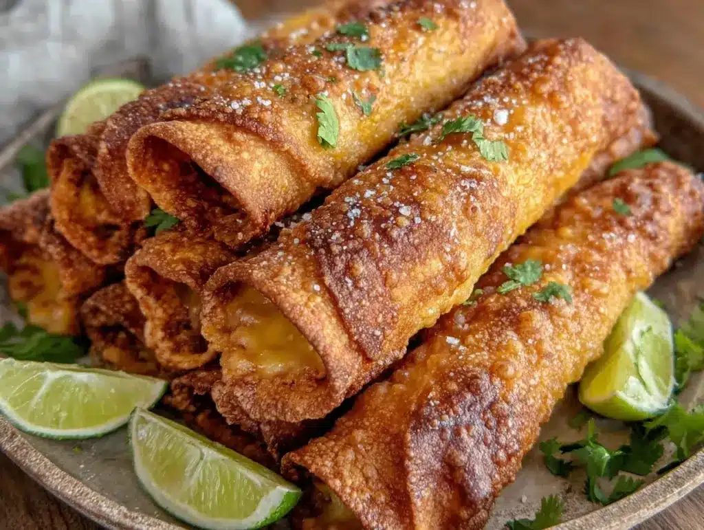 crispy baked taquitos recipe - featured image