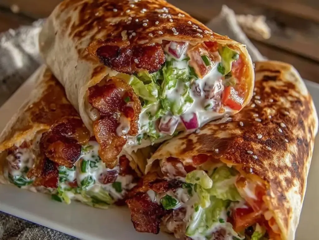 crispy BLT wraps - featured image