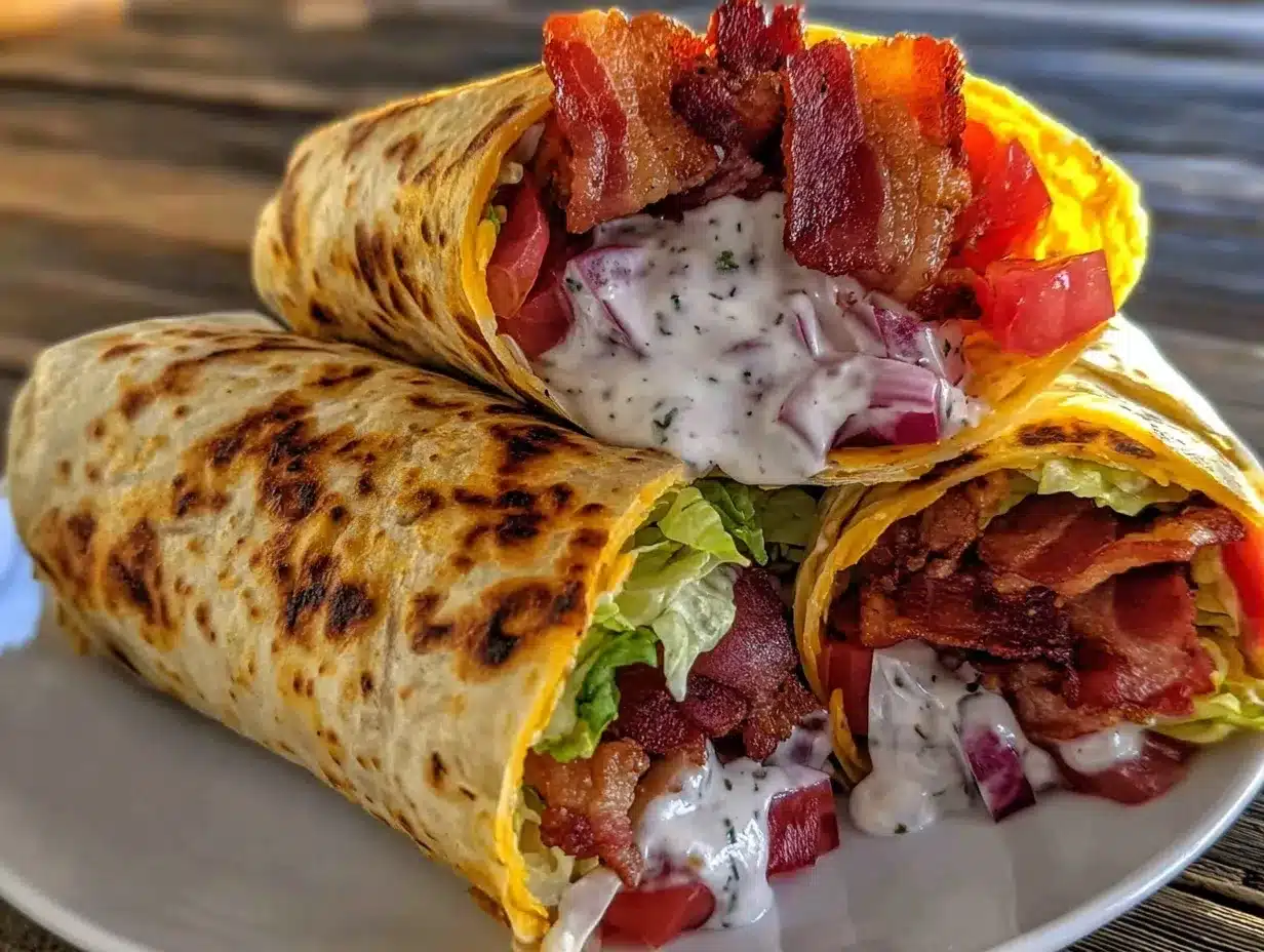 crispy BLT wraps preparation steps