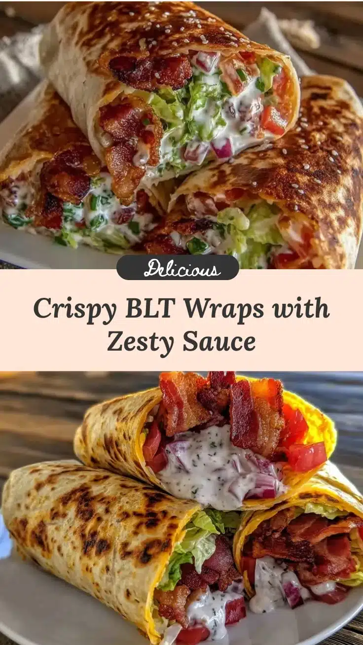 crispy BLT wraps recipe