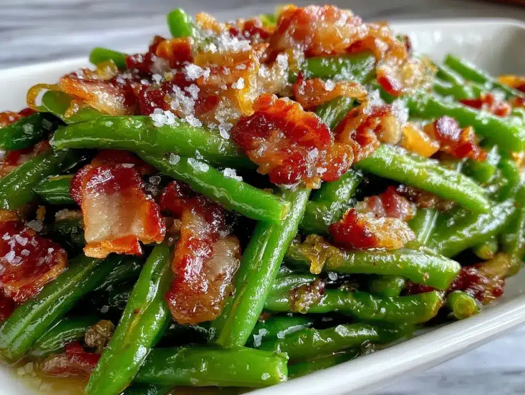 crispy crack green beans recipe - featured image