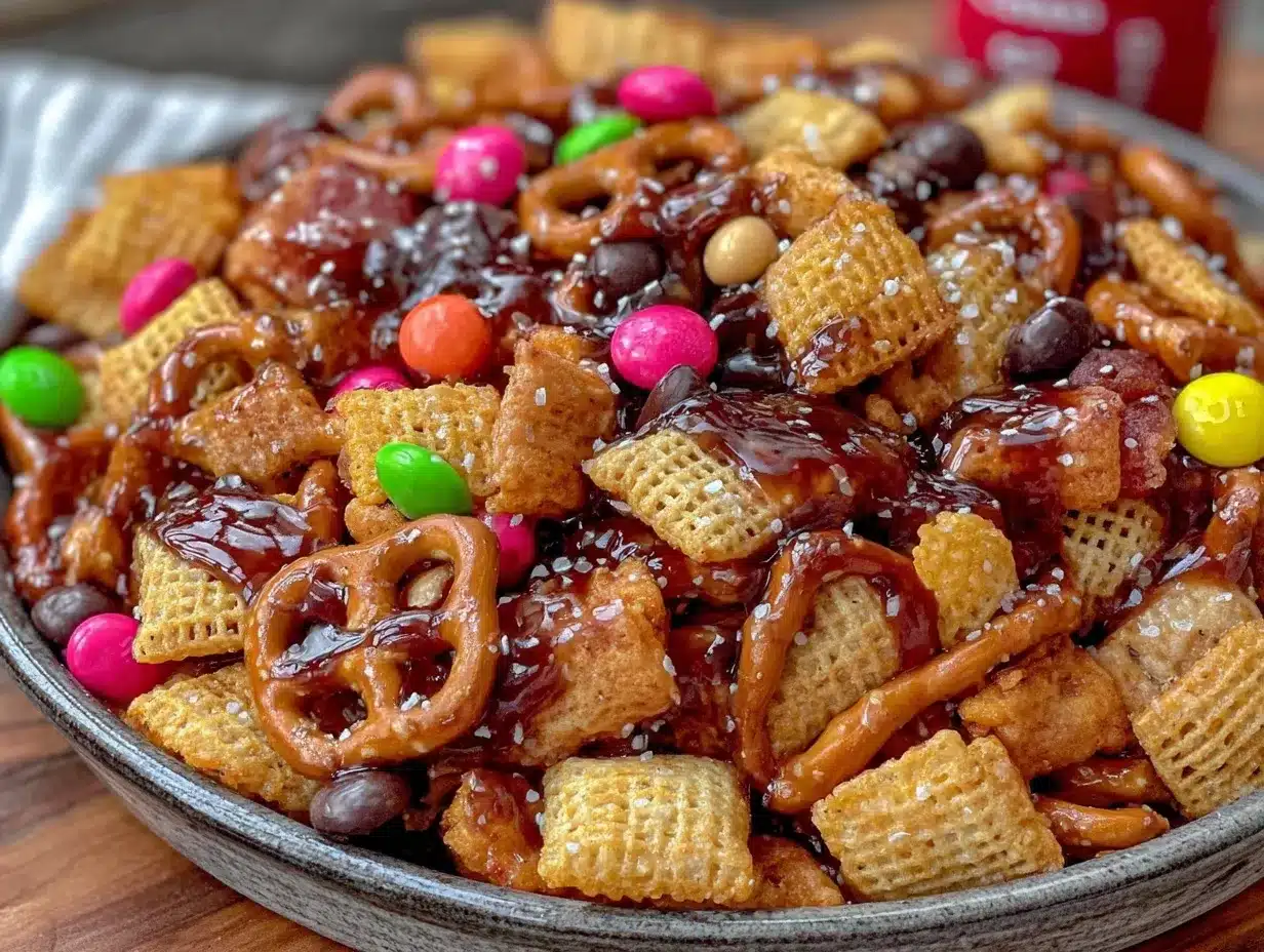 crispy Frito snack mix preparation steps