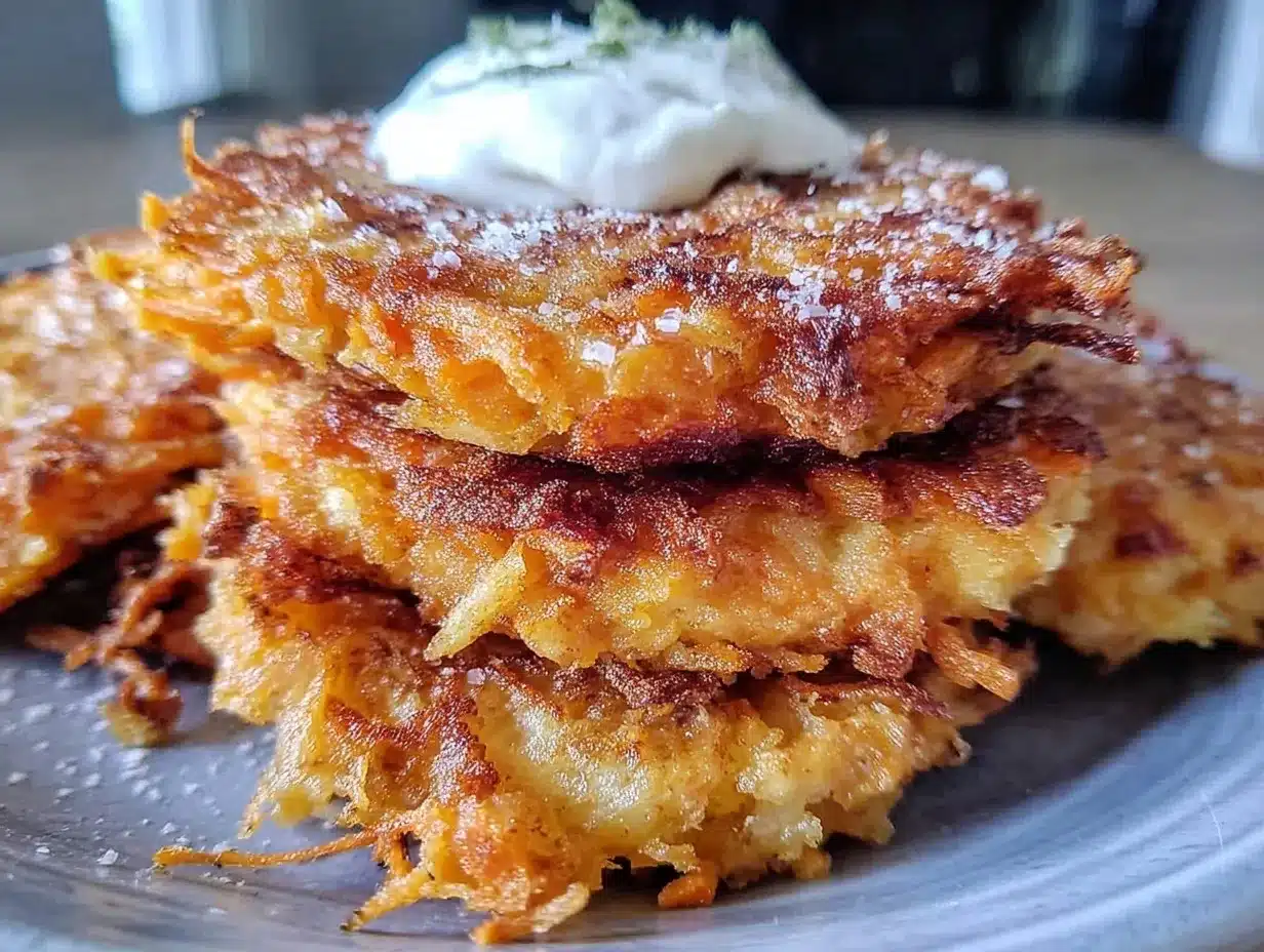 crispy sweet potato latkes preparation steps