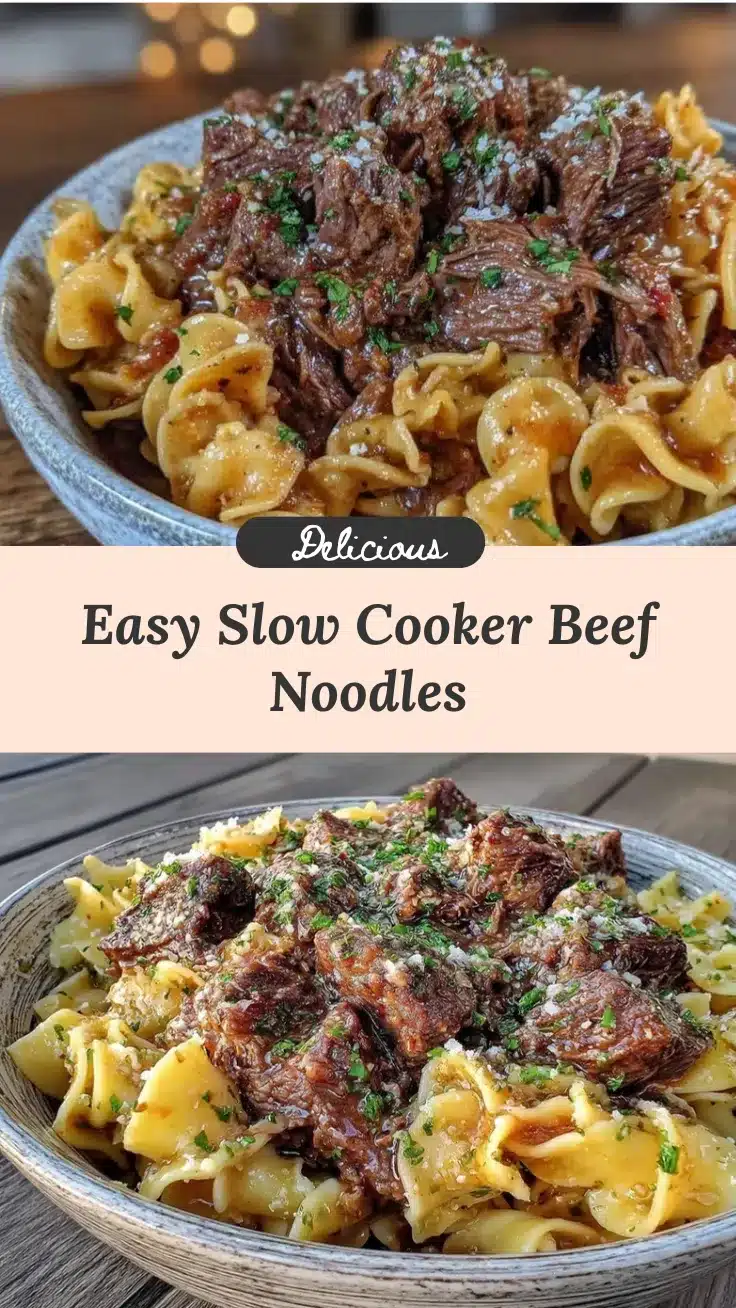 crockpot beef and noodles recipe