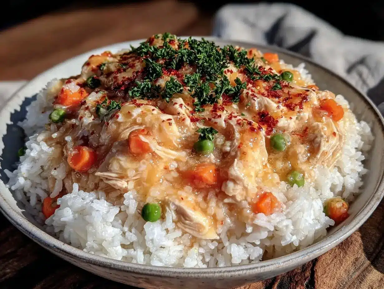 crockpot chicken and rice recipe preparation steps