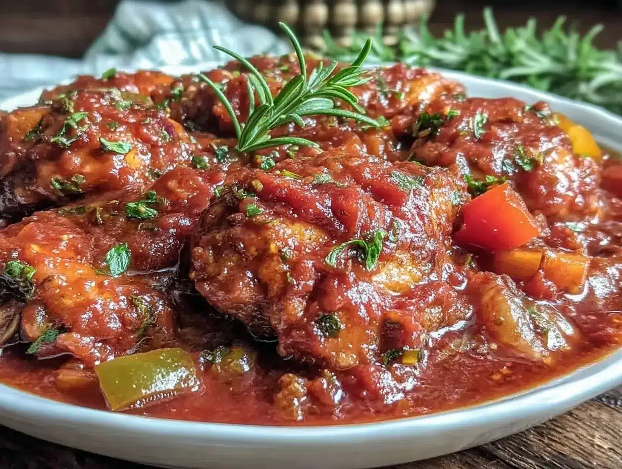 crockpot chicken cacciatore preparation steps