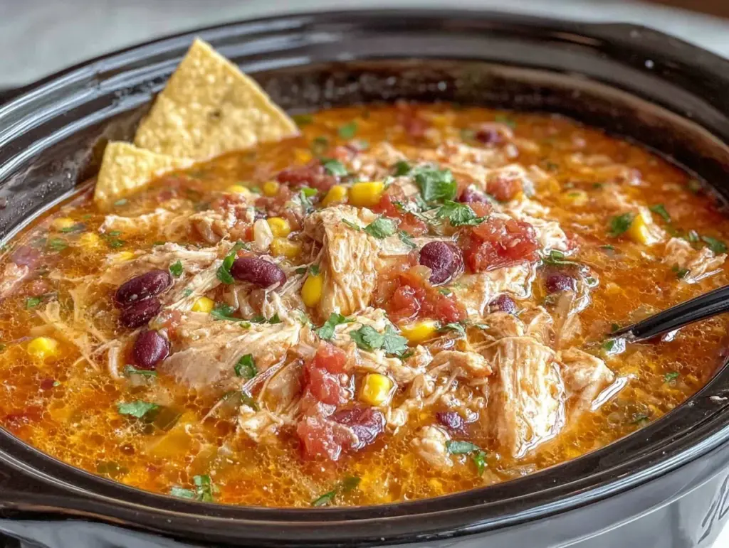crockpot chicken tortilla soup - featured image