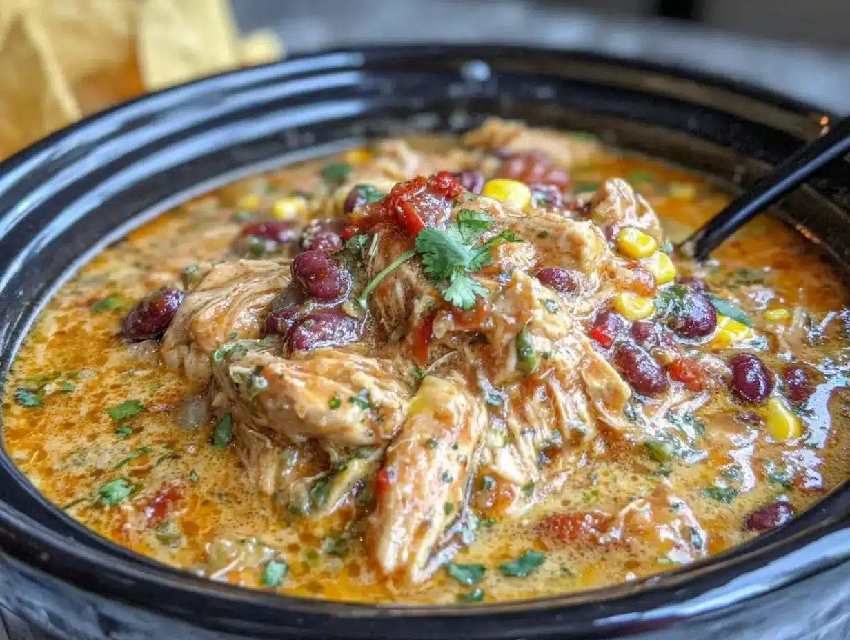 crockpot chicken tortilla soup preparation steps