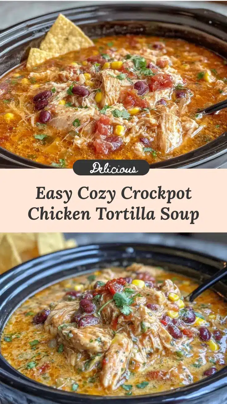crockpot chicken tortilla soup recipe