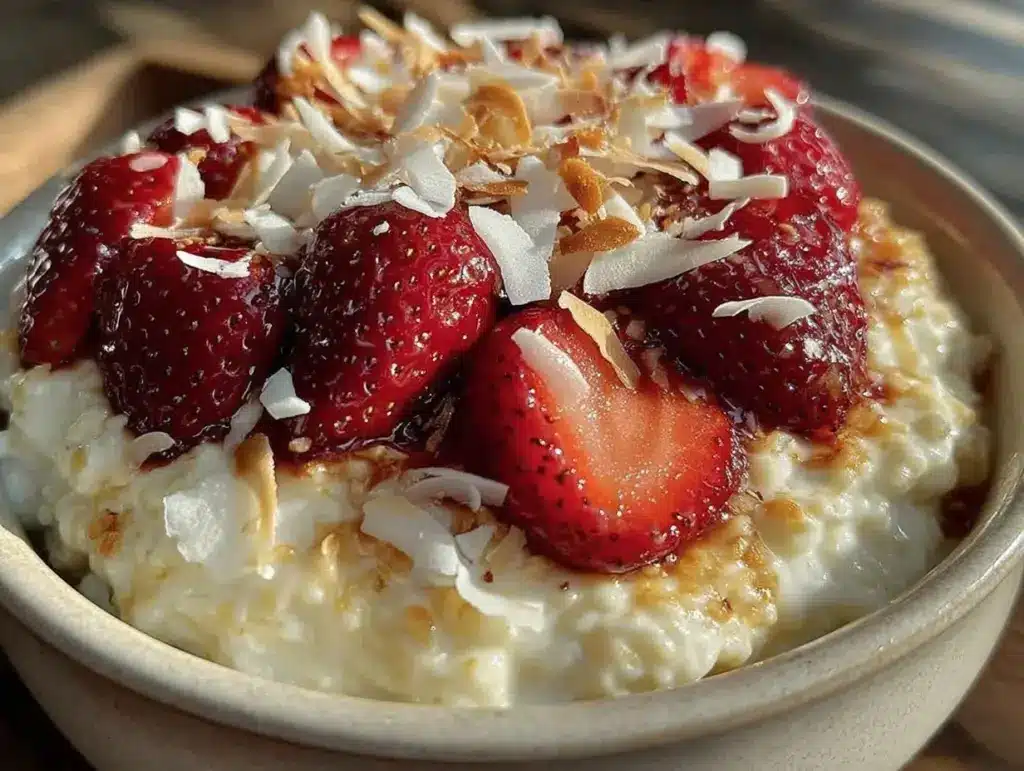 decadent valentines dessert oatmeal bowl - featured image