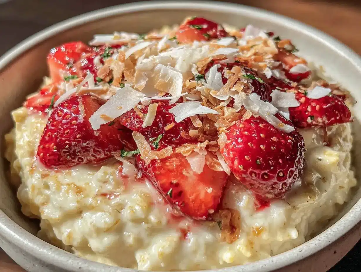 decadent valentines dessert oatmeal bowl preparation steps