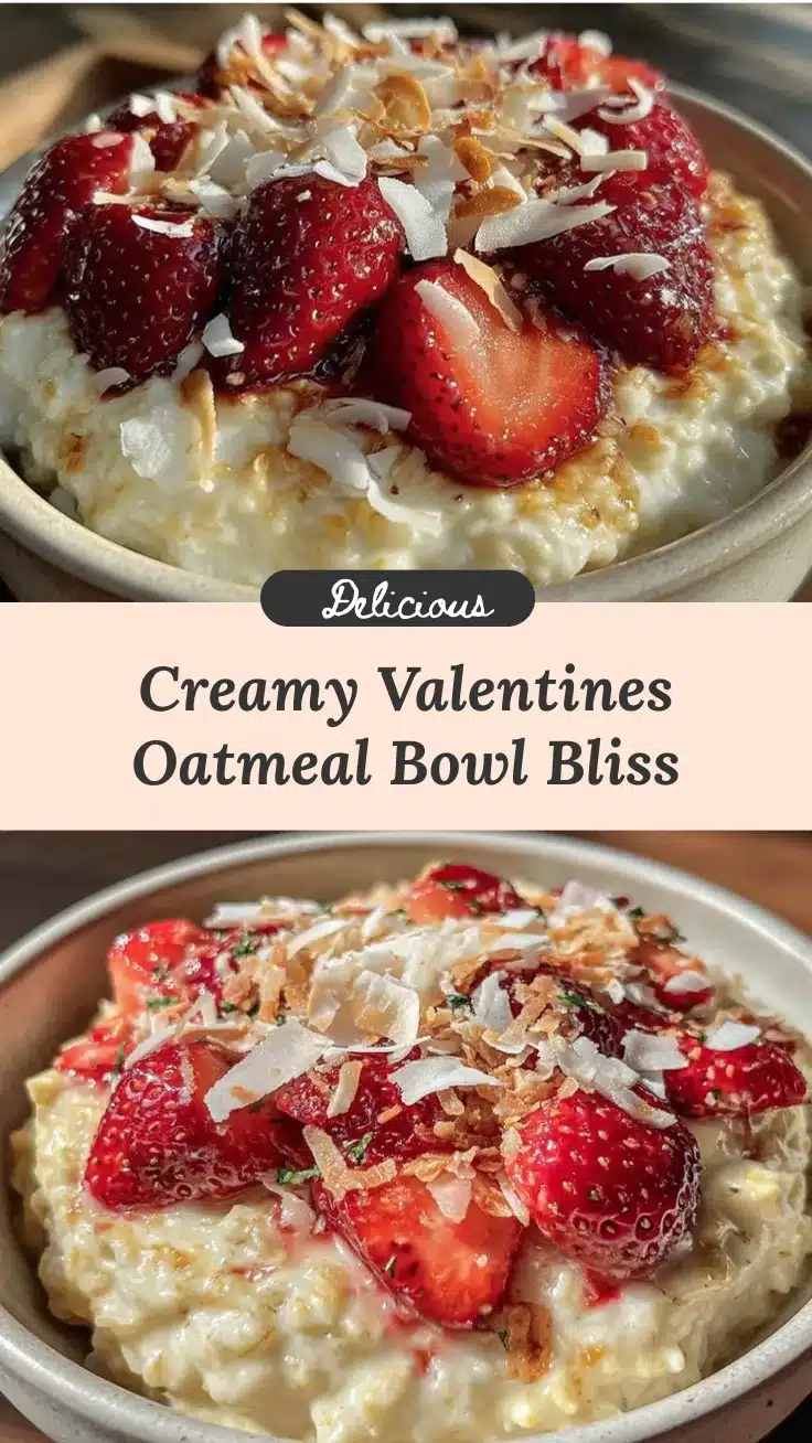 decadent valentines dessert oatmeal bowl recipe