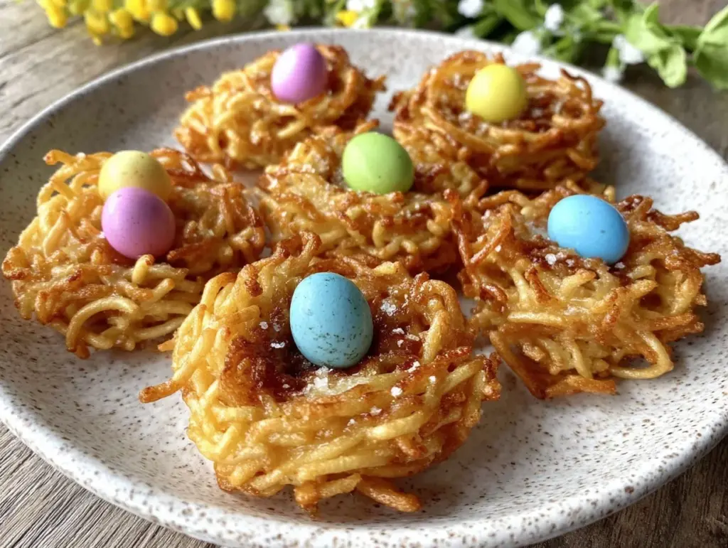 Easter nests recipe - featured image