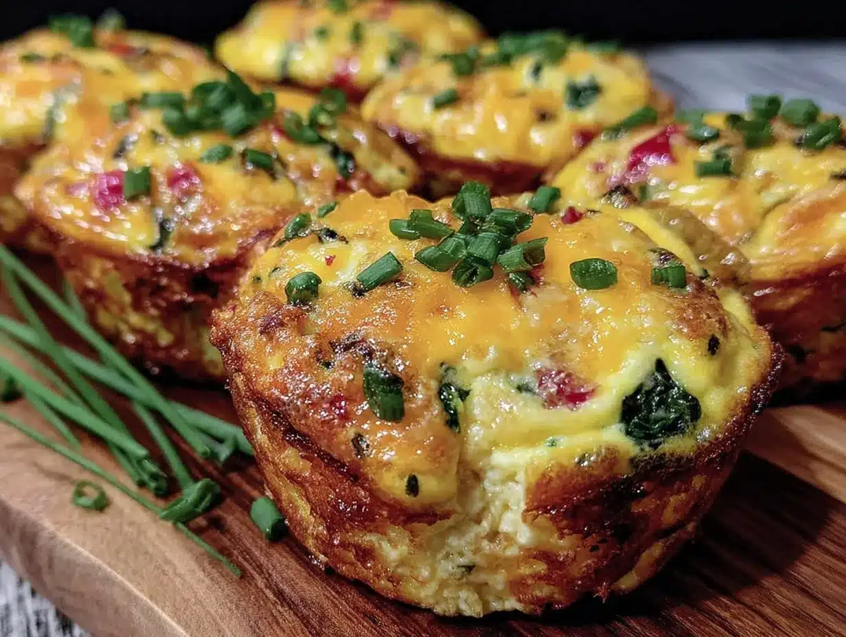 easy cheesy egg muffin cups preparation steps