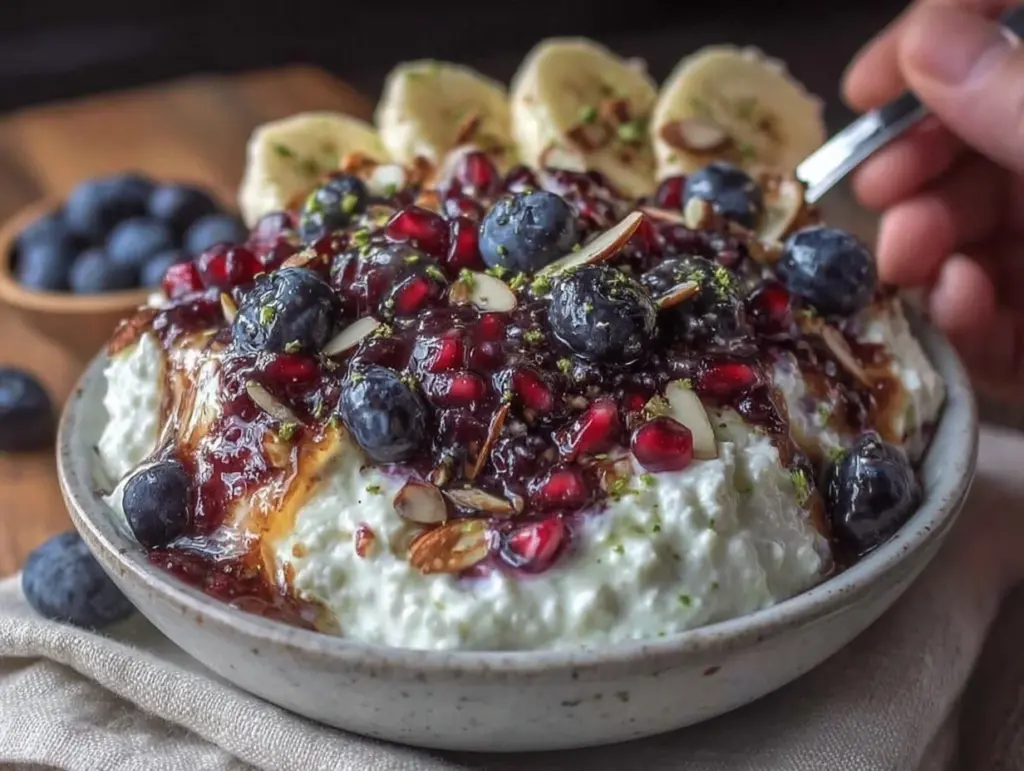 energizing cottage cheese protein bowl - featured image