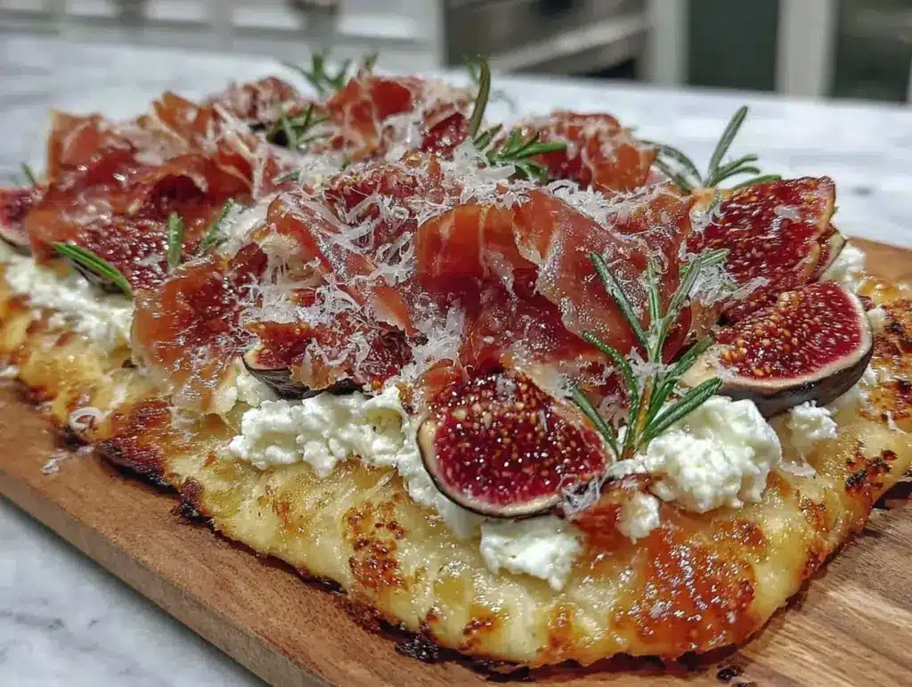 fig and prosciutto flatbread - featured image