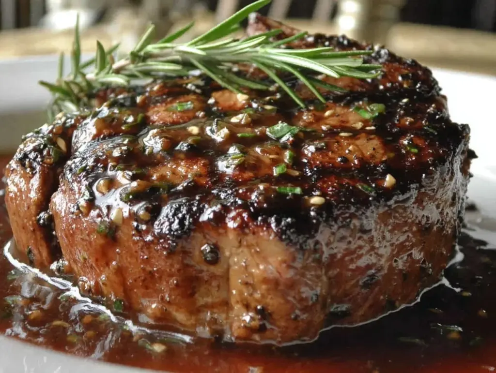 filet mignon with red wine reduction - featured image