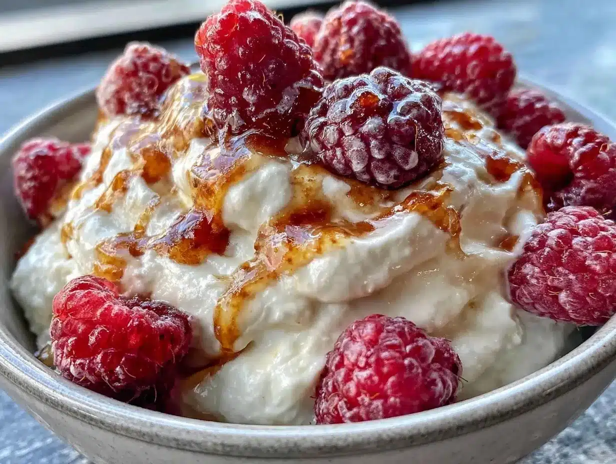 greek yogurt bowl preparation steps