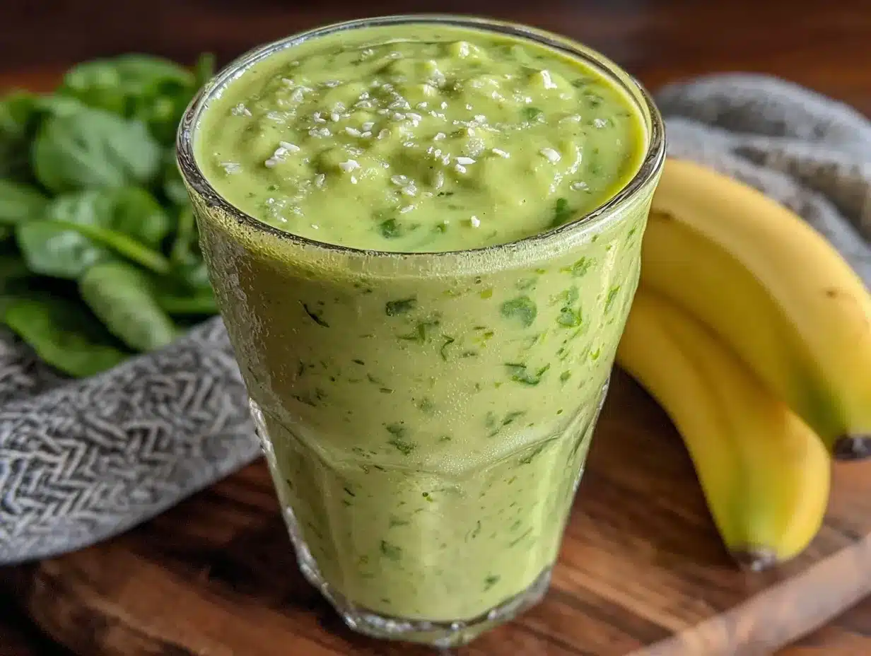 green detox smoothie recipe preparation steps