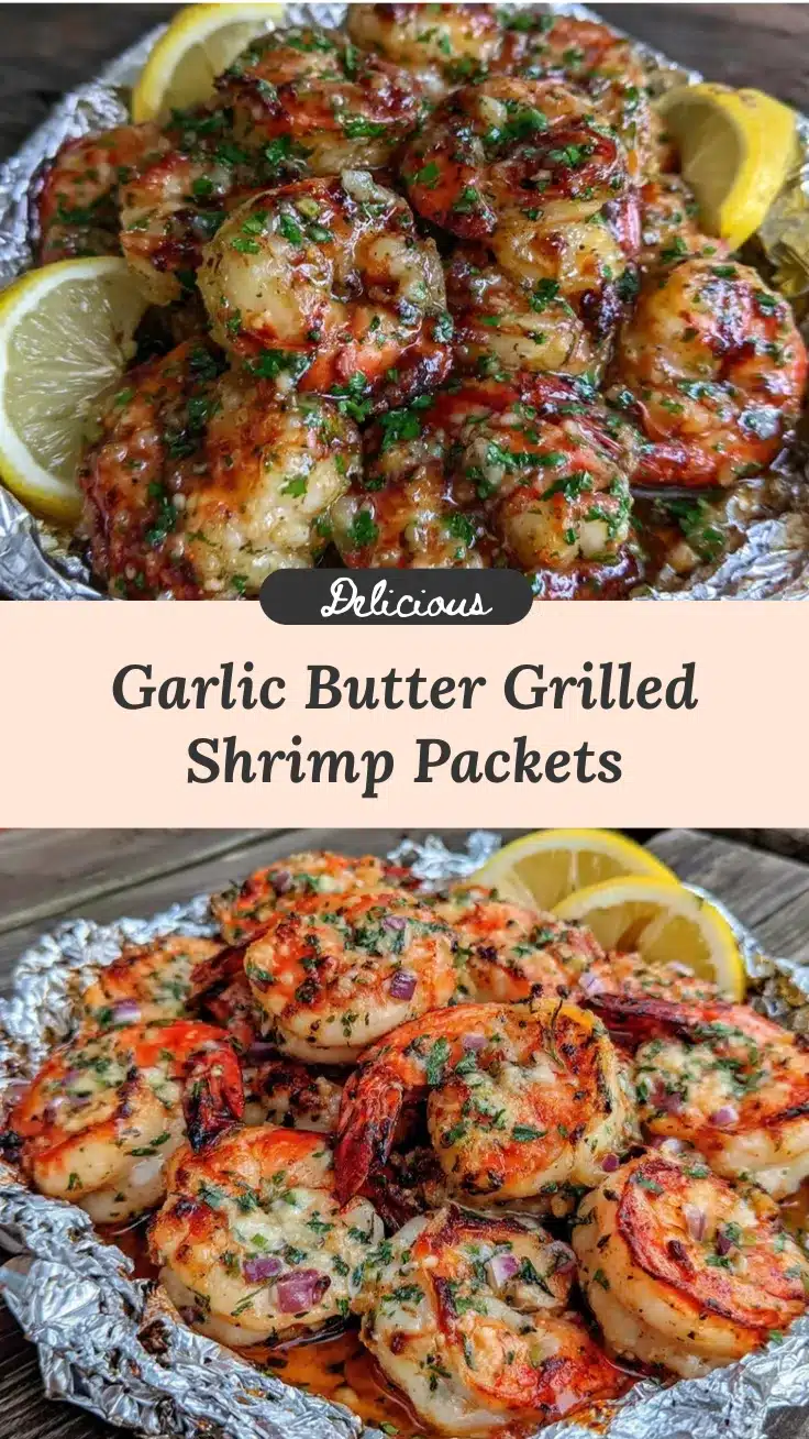 grilled garlic shrimp foil packets recipe