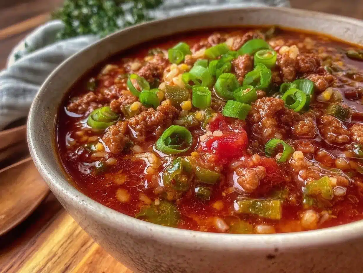 hearty stuffed pepper soup recipe preparation steps