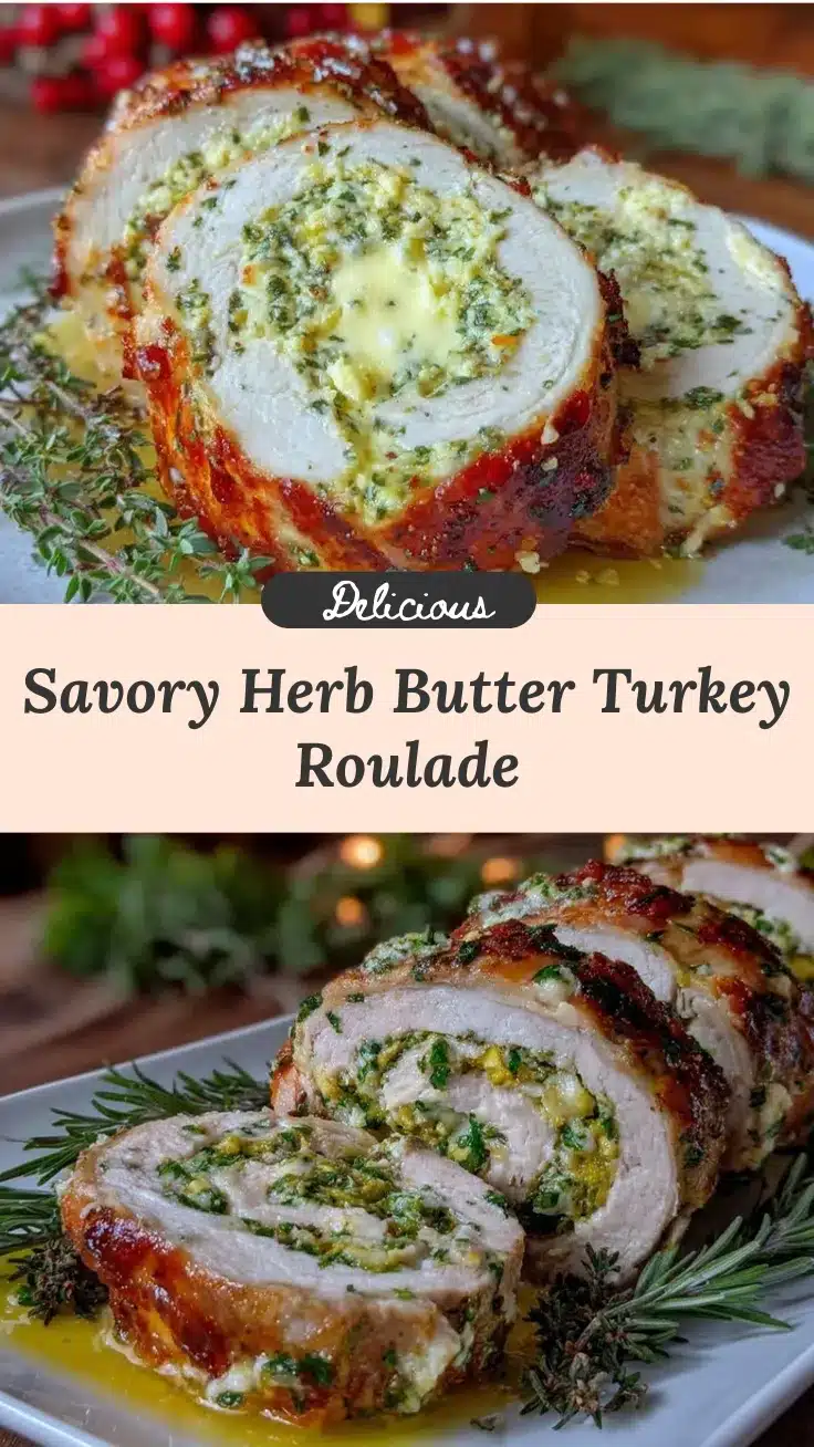 herb butter turkey roulade recipe