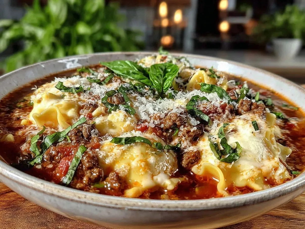 lasagna soup recipe preparation steps