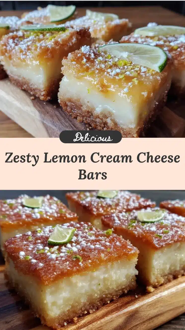 lemon cream cheese bars recipe