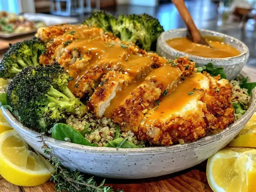 lemon-herb chicken bowl - featured image