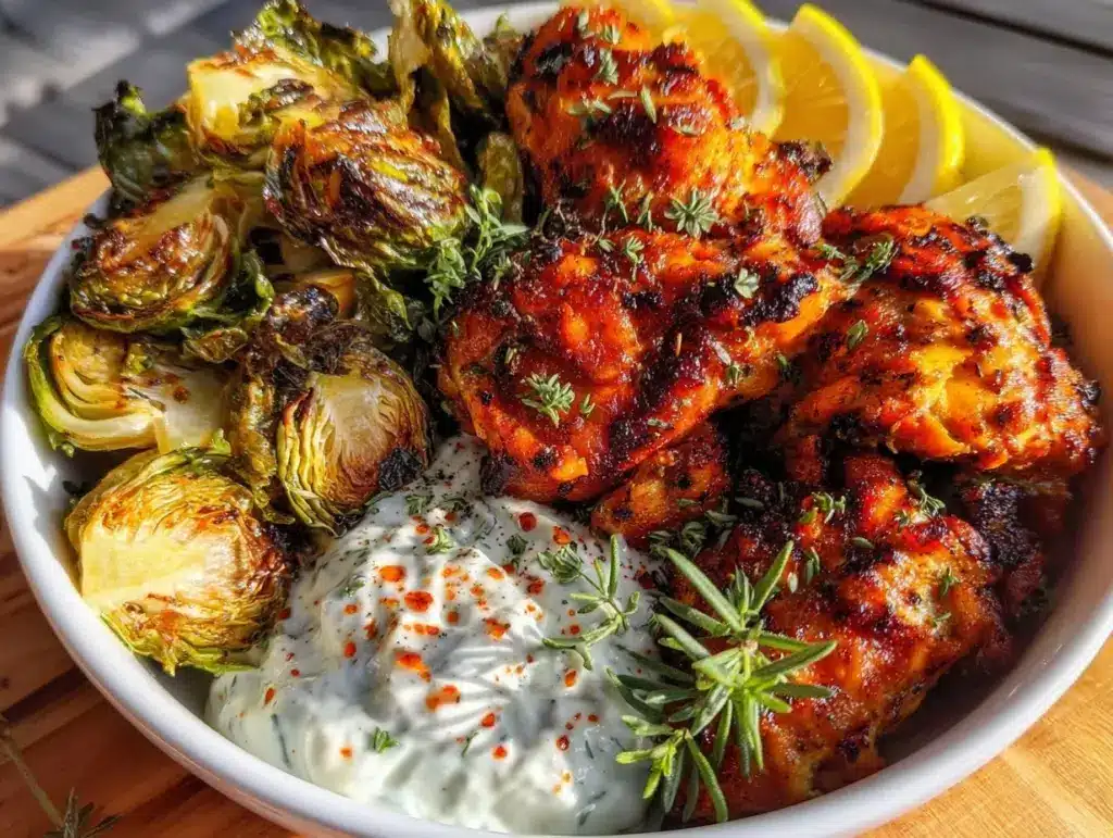 lemon-herb chicken bowl - featured image