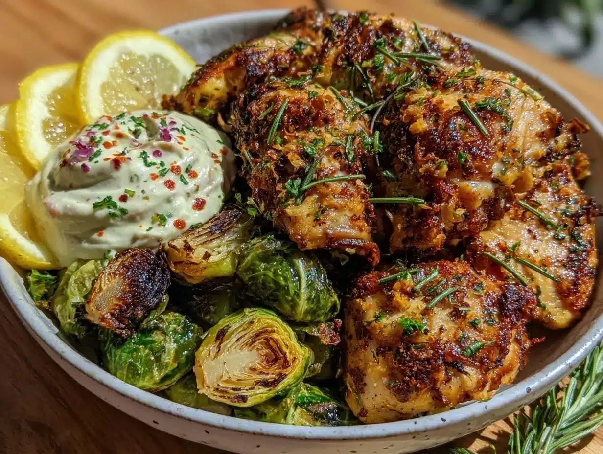 lemon-herb chicken bowl preparation steps
