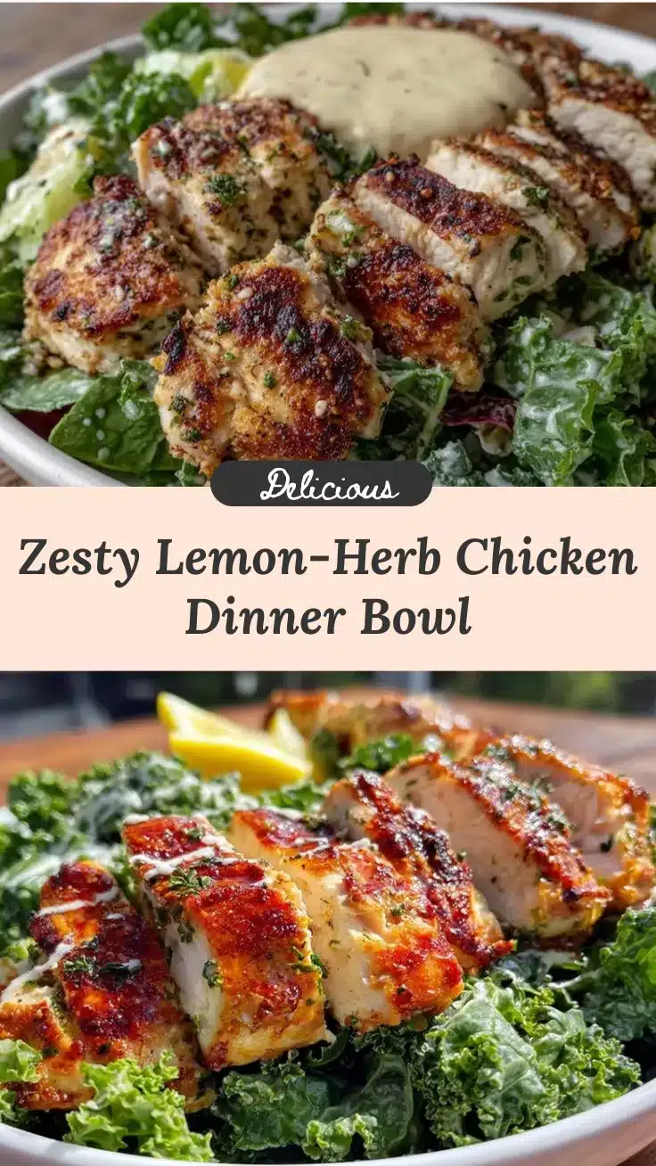 lemon herb chicken bowl recipe