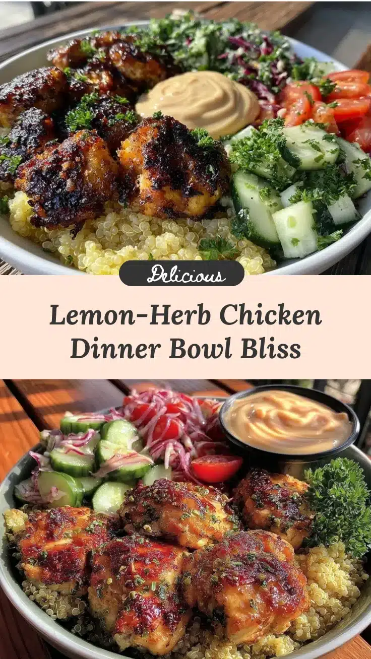 lemon-herb chicken dinner bowl recipe