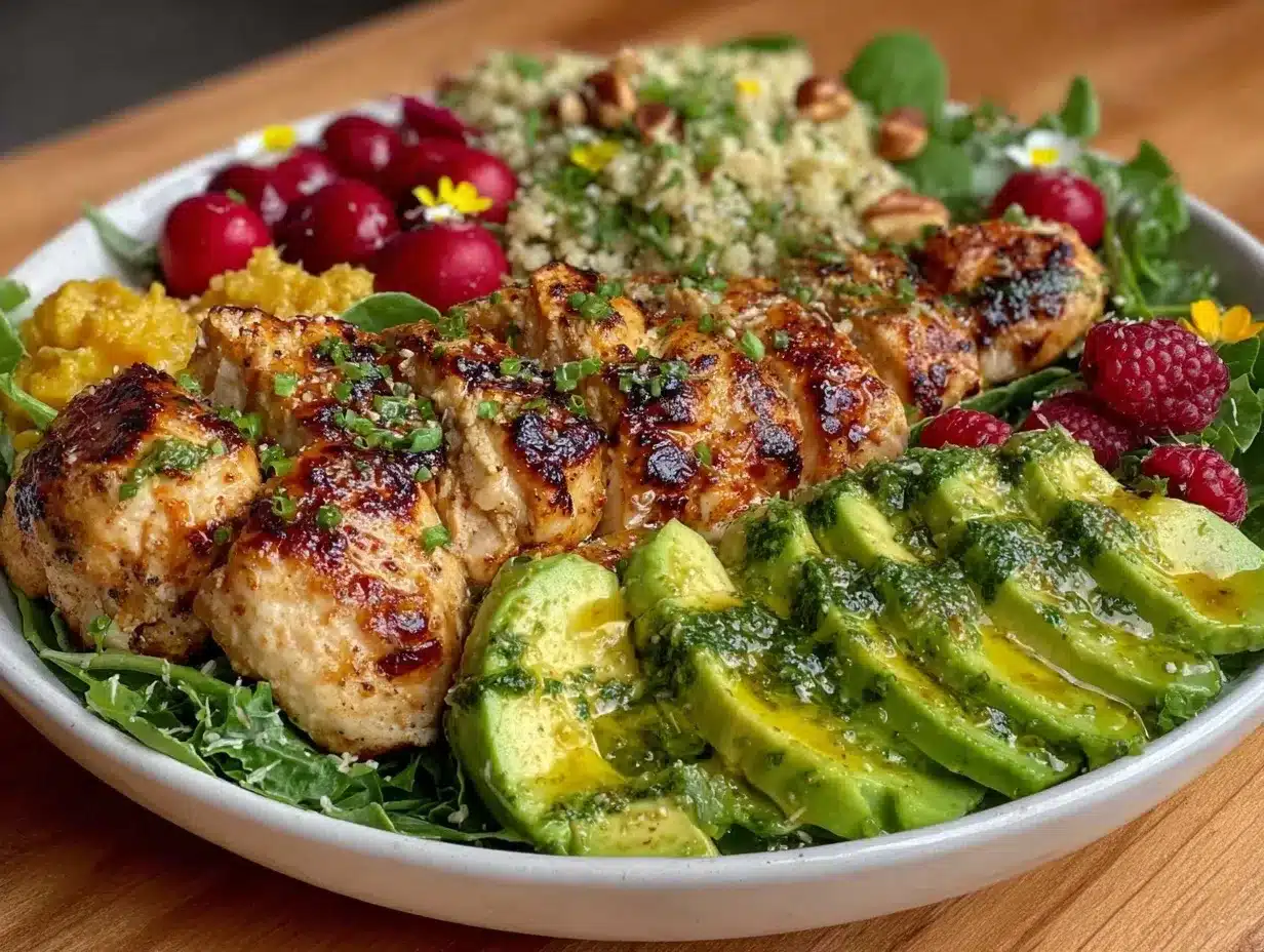 lemon-herb chicken nourish bowl preparation steps