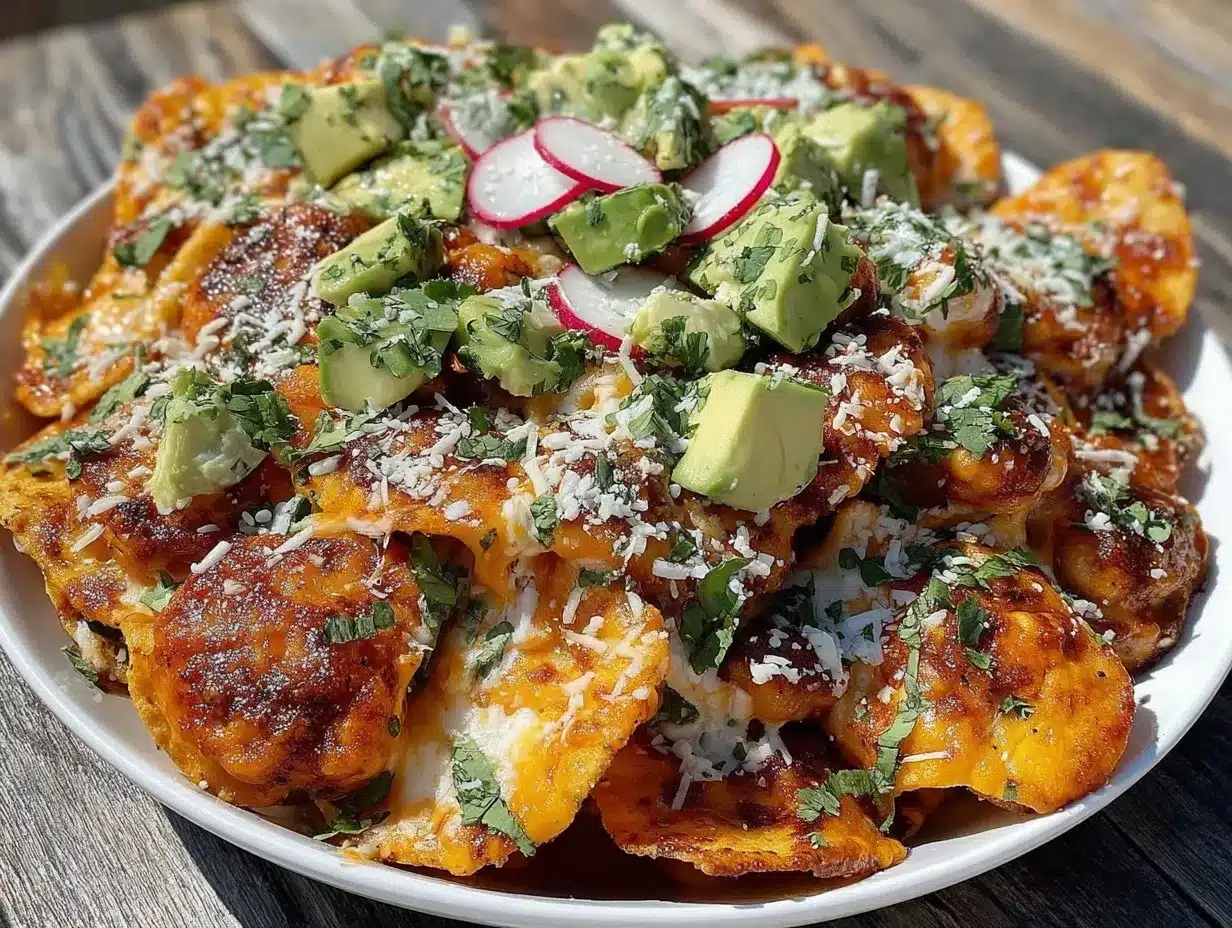 loaded nacho bowl with harissa chickpeas preparation steps